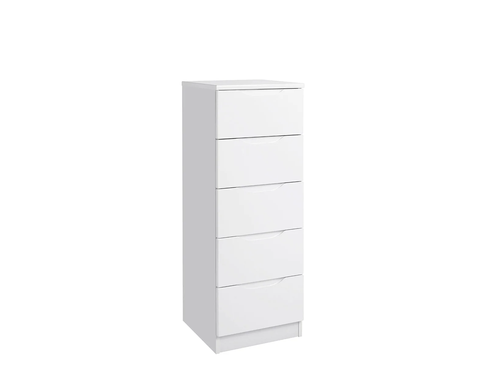 White gloss tallboy chest shop of drawers