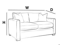 SMALL SOFA (2 LARGE SCATTERS)