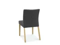 UPHOLSTERED CHAIR- BLACK GOLD FABRIC SINGLE