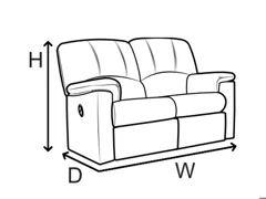 2 SEATER MANUAL RECLINER DOUBLE