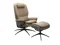 MEDIUM HIGH BACK CHAIR & FOOTSTOOL WITH STAR BASE