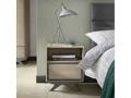 1 DRAWER NIGHTSTAND - (OAK & DARK GREY)