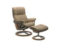 MEDIUM RECLINER CHAIR & STOOL SIGNATURE BASE