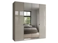 4 DOOR HINGED ROBE 2 DRS MIRROR