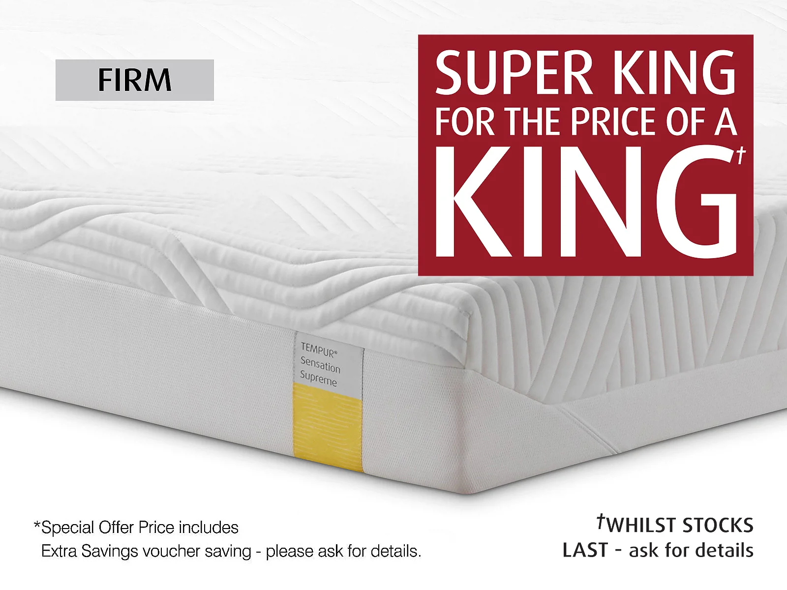 Tempur 2024 firm mattress