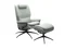 MEDIUM HIGH BACK CHAIR & FOOTSTOOL WITH STAR BASE